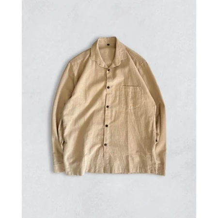 Beige Linen Shirt