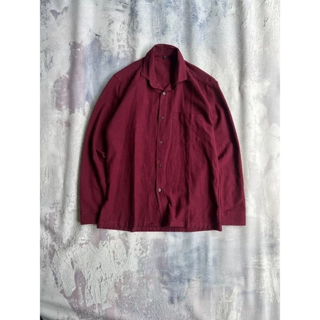Maroon Linen Shirt